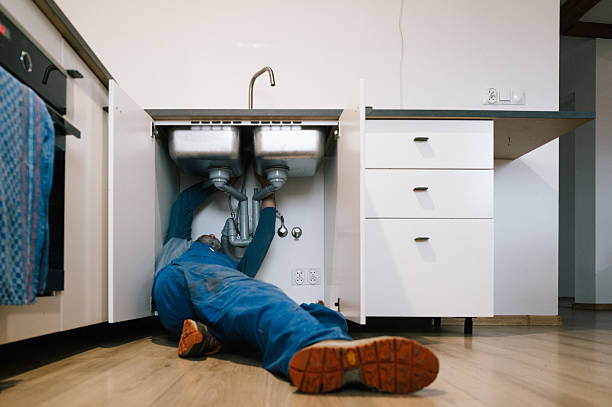 Professional Drain Cleaning technician working in Marion Center, MA